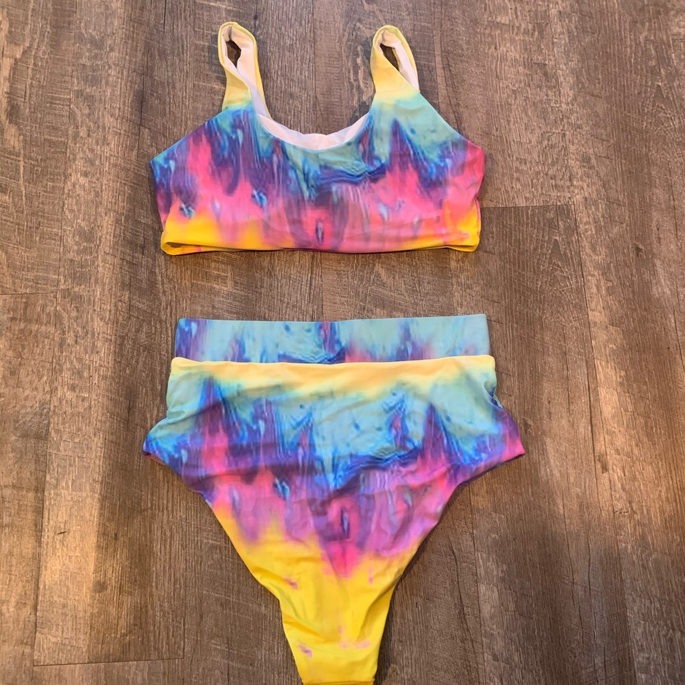 SHEIN Swim Suit Tie-dye, Never worn